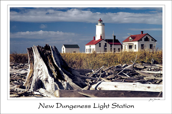 New Dungeness Light Station 12x18 Poster
